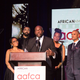 Cast members from OWN’s Queen Sugar accept the AAFCA Award for top TV show of 2016 on Feb. 8, 2017. (Sheri Determan for AAFCA)